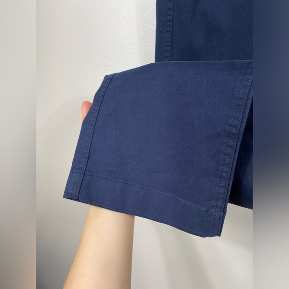 JCrew High-Rise Girlfriend Chino Pant Navy Blue Cotton Career Work Size 8 NWT - Picture 7 of 14